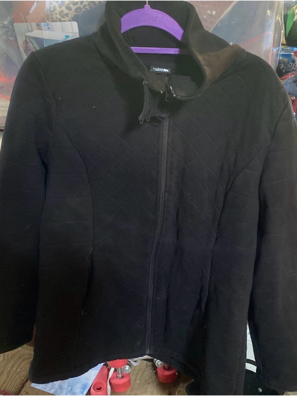 The North Face Men's Black Quilted Zip Jacket